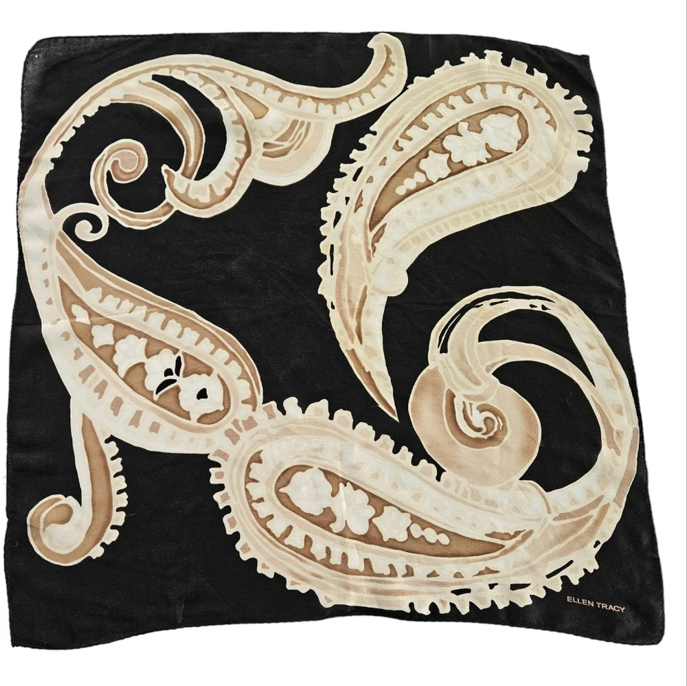 ELLEN TRACY Oversized Paisley Square Scarf | SZ 20